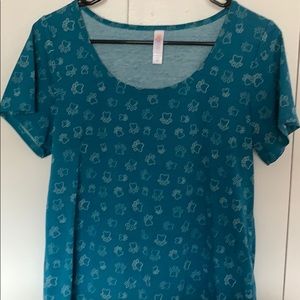 Turquoise Pawprint Classic Tee